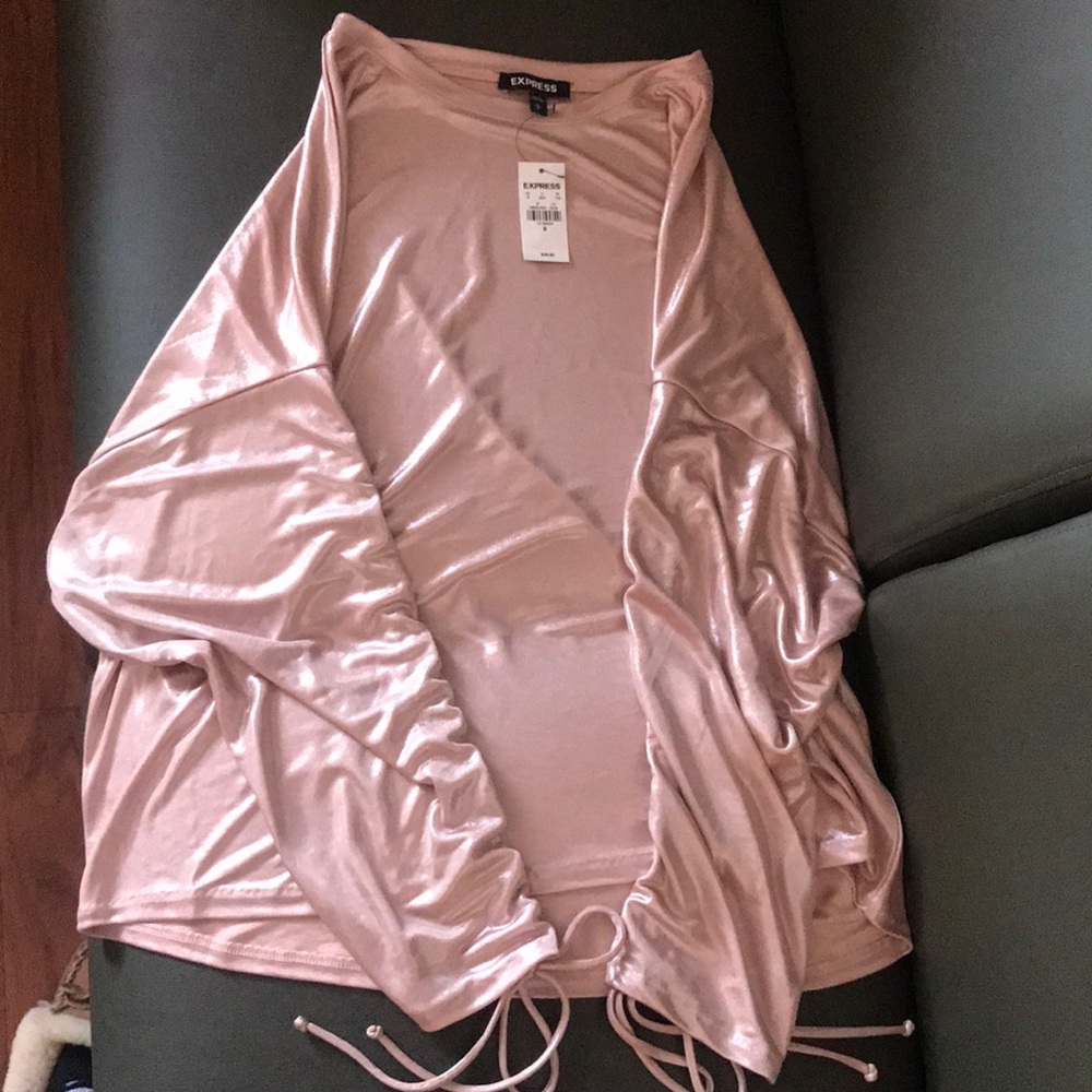 Express sparkly going out top size M